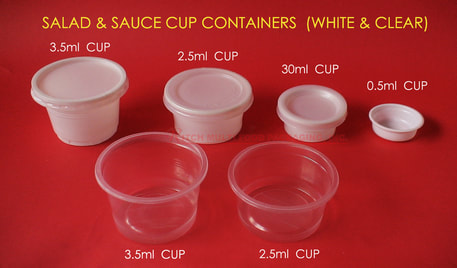 Pack of 50 - 60ml (2oz) Small Sauce Storage Boxes/Cup, Sauce